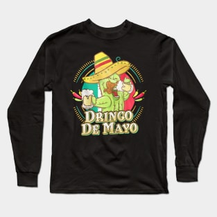 Drinko De Mayo Mexican Hat Cactus Long Sleeve T-Shirt